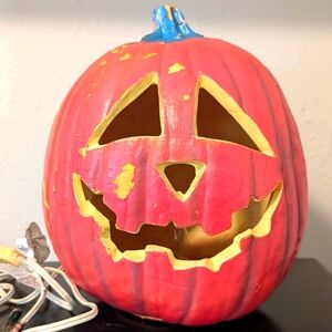 Vintage 1995 Trendmasters Jack-o-lantern Pumpkin Halloween Decoration